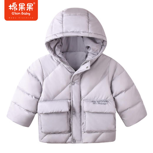 商场同款棉果果冬季男童保暖轻薄耐脏显白韩版中长款羽绒服M412102922700 商品图0