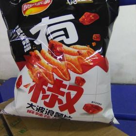 乐事薯片有椒大波浪薯片 116g 麻辣花生味