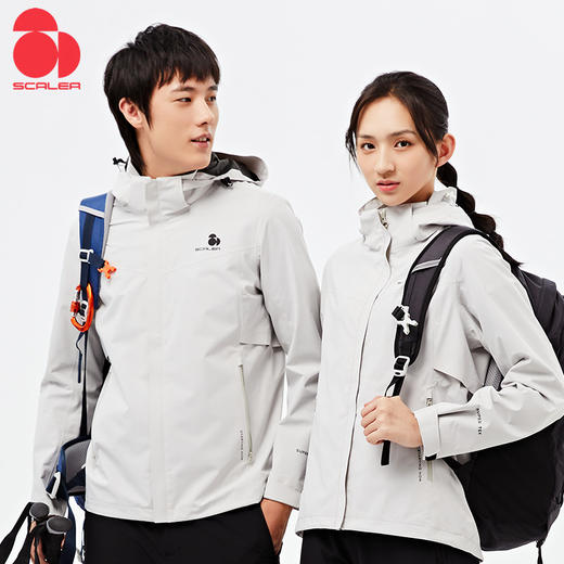 SCALER思凯乐户外春夏男女两层薄款登山服轻便单件休闲外套F2613901 商品图0