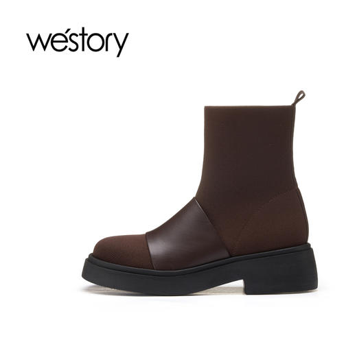 westory22秋冬新款潮酷工装靴马丁靴街头女82391 商品图5