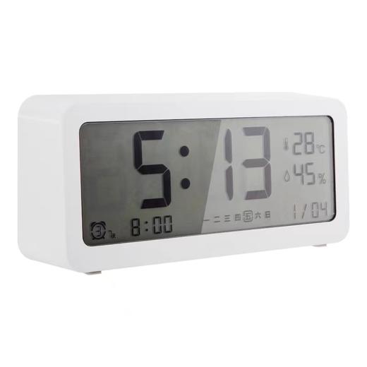 得力8827多功能电子钟 简约学生床头卧室夜光数字智能闹钟 商品图3