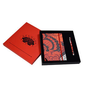 非遗传承|花神系笔记本签字笔套装