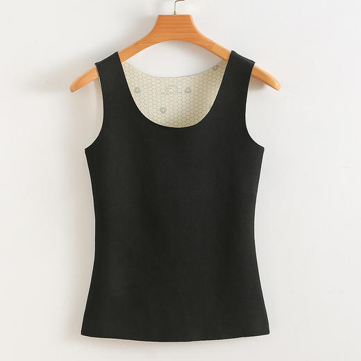 WJ-bx-3 秋冬季纯色圆领修身无痕保暖女士阳离子发热紧身打底内衣小背心 商品图8