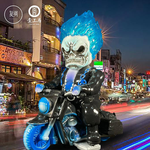 现货 壹工坊 恶鬼骑士 蓝色鬼火 搪胶 商品图0