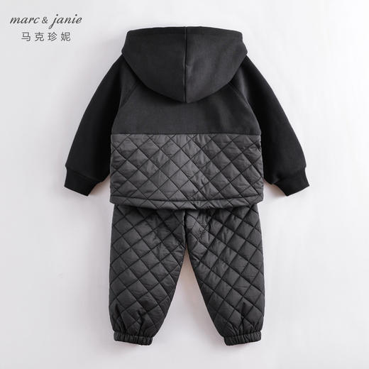 马克珍妮秋冬新款 男童时尚夹棉拼接运动套装221538 商品图1