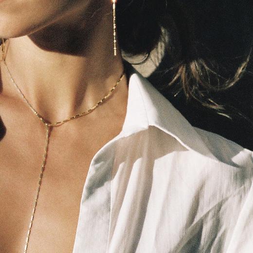 北京仓｜Maggoosh-Discotheque-金色 Y字 长项链［希腊设计师］ 商品图3