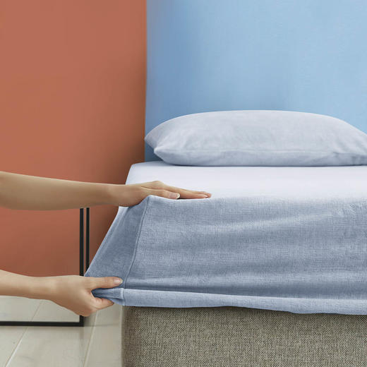 【愉悦之家】 吸湿透气防静电牛奶绒床单三件套 商品图5