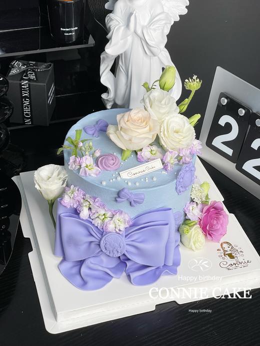 【1093】蝴蝶结鲜花紫色 商品图4