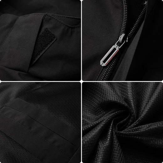 一口价【新款DK】大依优型大码男装休闲可拆卸帽夹克加肥加大胖子肥佬大号运动冲锋衣外套上衣男 商品图4