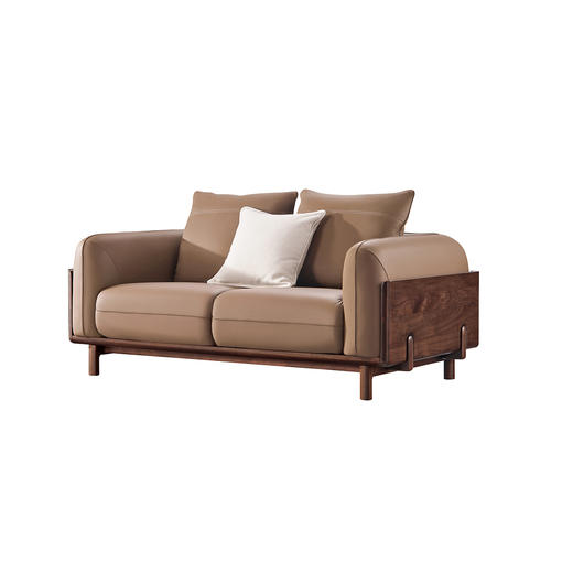 【现代风-CY206沙发】现代风/客厅/北美黑胡桃/实木/真皮/超纤皮/布艺 组合沙发 商品图4