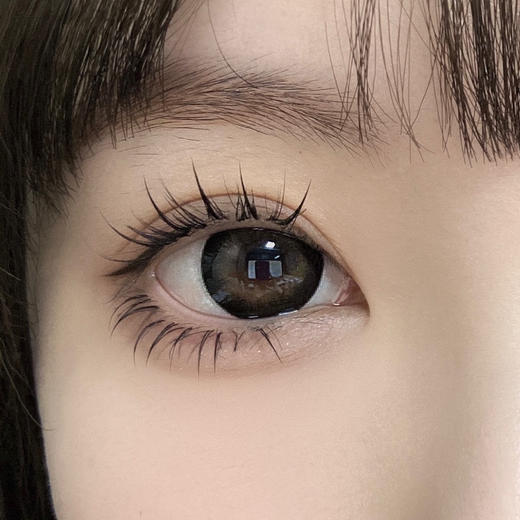 半年抛 LINELENS  摩卡冰冰 14.2 着色13.7 狗狗眼深棕粗边 商品图0