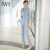 IWY/蓝色高级感西装套装女时尚职业装气质女神范修身显瘦面试正装C1600+P1548 商品缩略图1