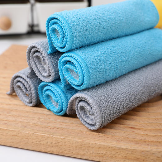 双效清洁抹布洗碗巾（8条装），竹纤维+超细纤维 商品图1