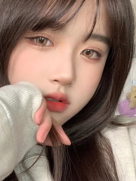 【中直径】PUFF GIRL-白金浅驼14.2mm【年抛0-800度 含525/575】 商品图3