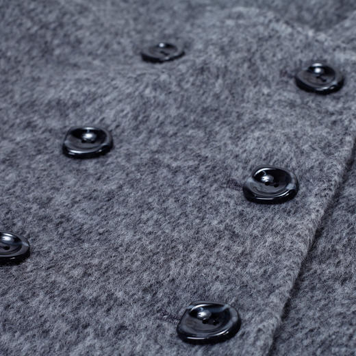 MH9F1斯尔丽瑟俪2022年冬上新商场同款法式小香风短款双排扣圆大衣外套 商品图3