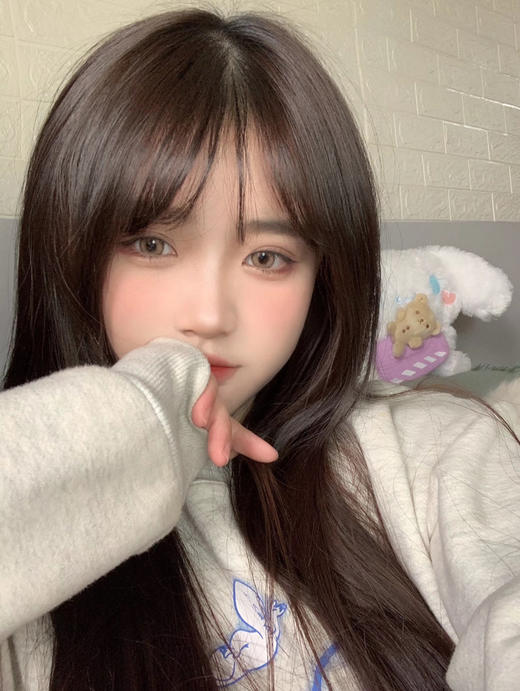 【中直径】PUFF GIRL-白金浅驼14.2mm【年抛0-800度 含525/575】 商品图2