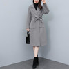 HR WZ229059双面羊毛大衣宽松显瘦赫本风羊毛呢外套 商品缩略图3