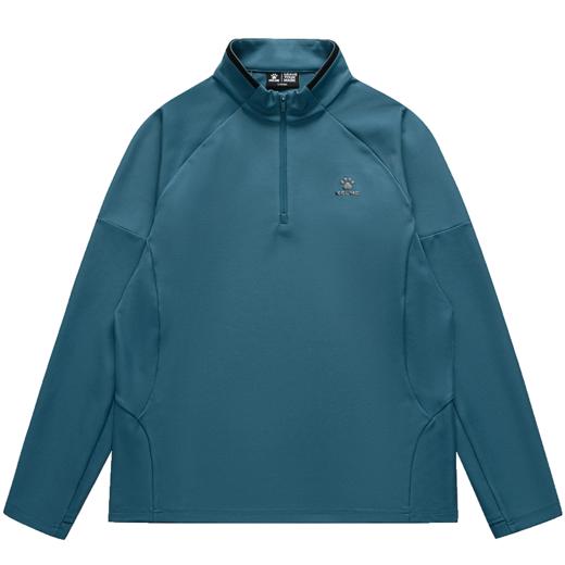 卡尔美足球训练长袖T恤男半拉链针织运动套头衫拇指扣卫衣 商品图4