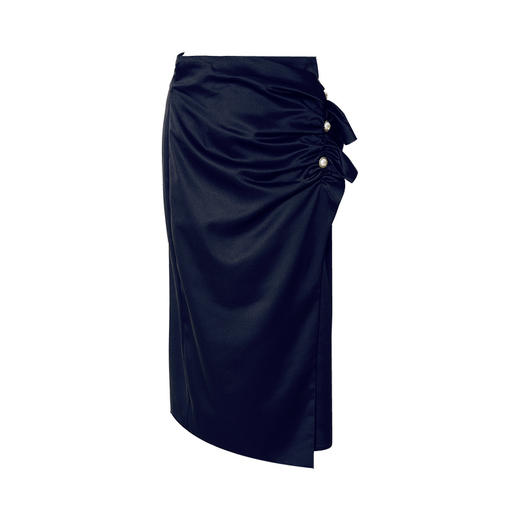 EITIE爱特爱秋季新款女装时尚包臀修身显瘦不规则半身裙6706402 商品图5