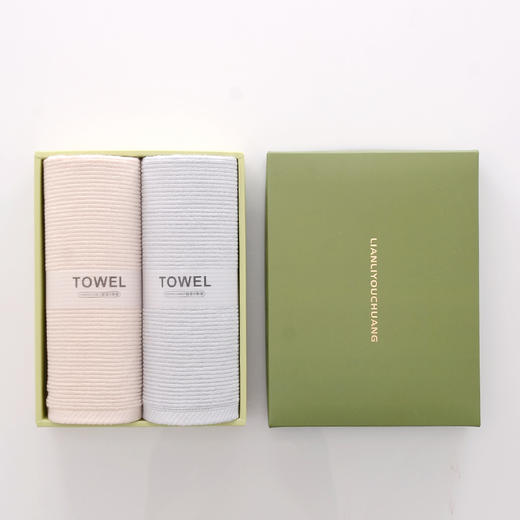 竹纤维双毛巾礼盒 商品图2