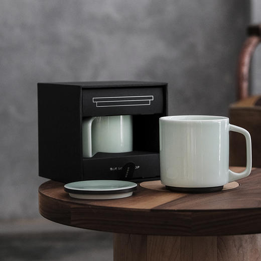 古婺窑火 随心杯 陶瓷办公杯 泡茶杯 玉青瓷茶具 商品图7