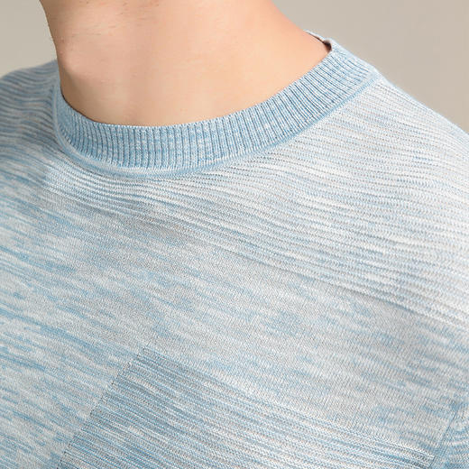 callisto蓝色粘纤混纺针织衫 SOKNW002BL 商品图4
