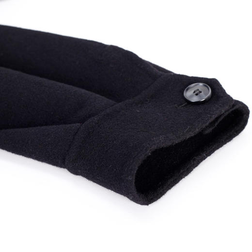 MH9D9斯尔丽瑟俪·2022年冬上新商场同款简约宽松双排扣袖口褶皱大衣 商品图3