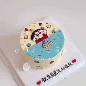 蜡笔小新手绘蛋糕-低糖处理无添加