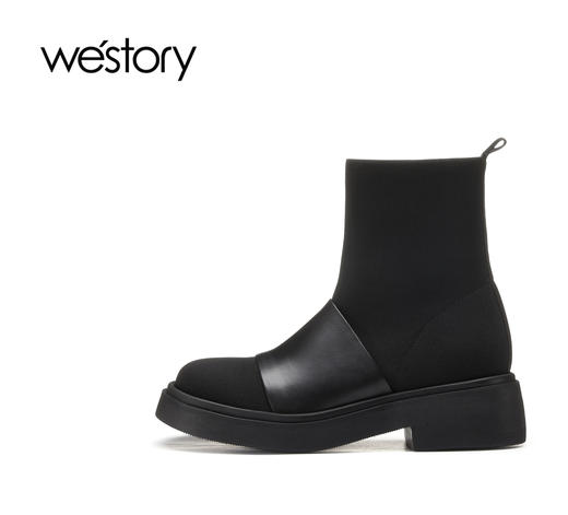 westory22秋冬新款潮酷工装靴马丁靴街头女82391 商品图4