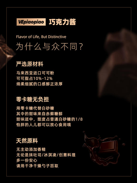 VEpiaopiao No.31 悬溺黑巧克力酱【吐司/面包/饮品/冰品】 商品图1