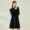 EITIE爱特爱秋季新款女装半高领修身显瘦打底针织衫连衣裙6701410 商品缩略图2