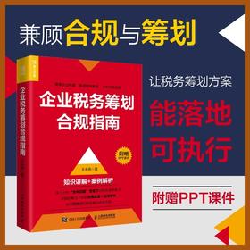 企业税务筹划合规指南 永亮说税财政税收纳税筹划节税节税财务会计合理纳税风险防控