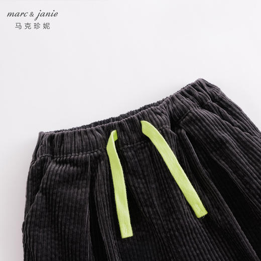马克珍妮秋装新款 女童泡泡灯芯绒休闲长裤 儿童裤子221761 商品图3