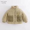 马克珍妮秋冬新款 男女童冰岛毛绣花立领外套 儿童棉服221778 商品缩略图0