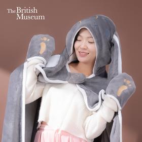 大英博物馆爱丽丝梦游仙境兔子披风披肩毯办公室午睡毯