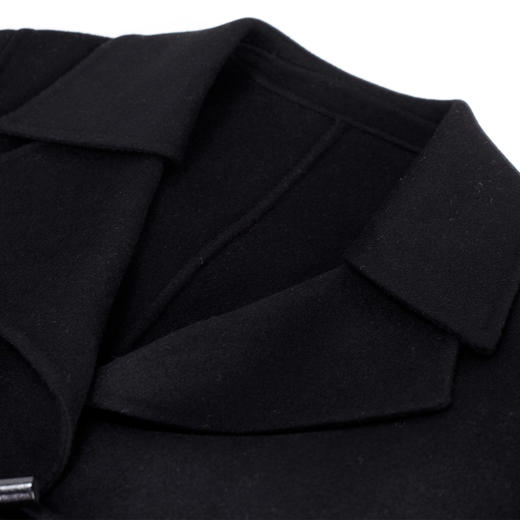 MH9C5斯尔丽瑟俪2022年冬上新商场同款俏皮时尚松树领牛角扣后开叉大衣 商品图4