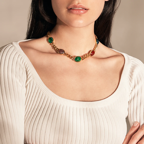 北京仓｜Ben Amun-Zev-四色玻璃 项链［美国设计师］