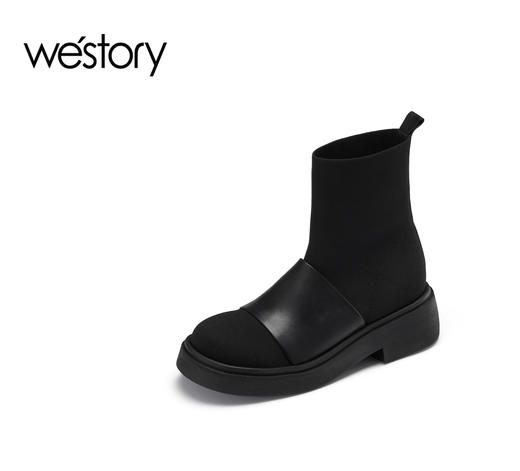 westory22秋冬新款潮酷工装靴马丁靴街头女82391 商品图2