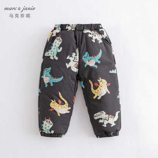 【杜邦棉】马克珍妮秋冬新款 男女童印花加绒棉裤221083 商品图3