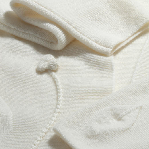 羊绒手绣提花外套秋冬女士上衣小香风修身气质百搭开衫 商品图4