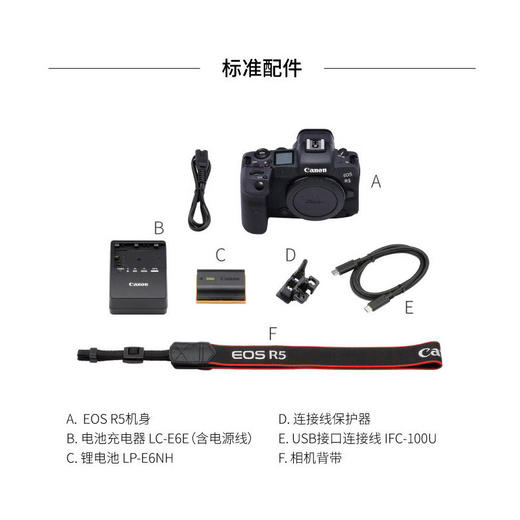 Canon/佳能 EOS R5 全幅专微8K微单相机 佳能R5专业微单相机（未税价） 商品图6
