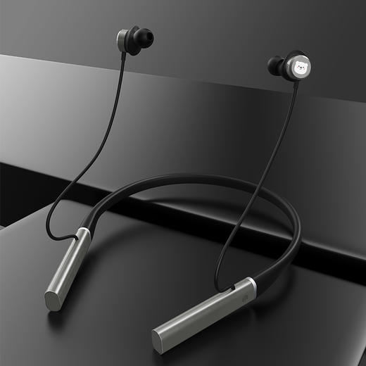 QQfamily QWS200 运动蓝牙耳机挂脖式跑步 超长续航磁吸开关半入耳式 通用苹果华为 商品图1