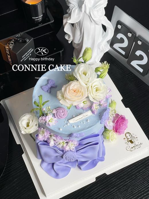 【1093】蝴蝶结鲜花紫色 商品图2