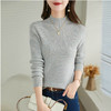 ZS-8019秋冬新款羊毛衫女套头宽松半高领长袖针织衫韩版打底女士毛衣 商品缩略图3