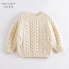 【柔蓝绒】马克珍妮秋冬新款 男女童纯色复古针织毛衣221517 商品缩略图1