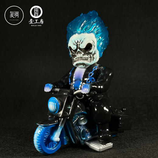 现货 壹工坊 恶鬼骑士 蓝色鬼火 搪胶 商品图2