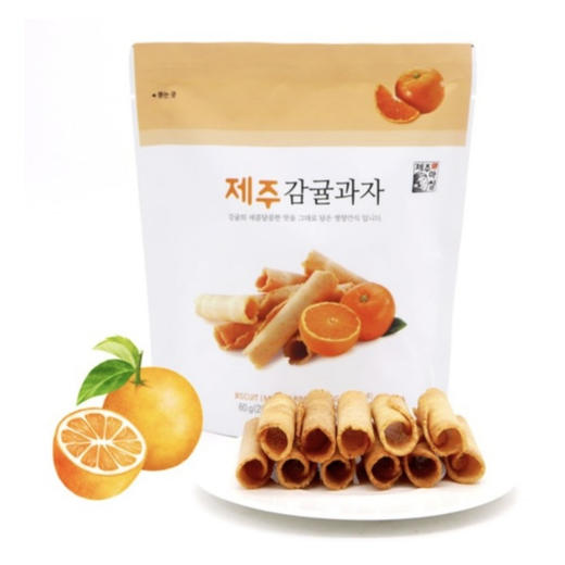 莉迩 济州岛柑橘脆卷60g  商品图0