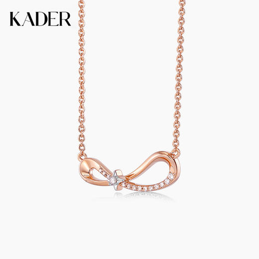 KADER无限星芒项链女925纯银轻奢小众锁骨毛衣链2022年新款送女友 商品图0