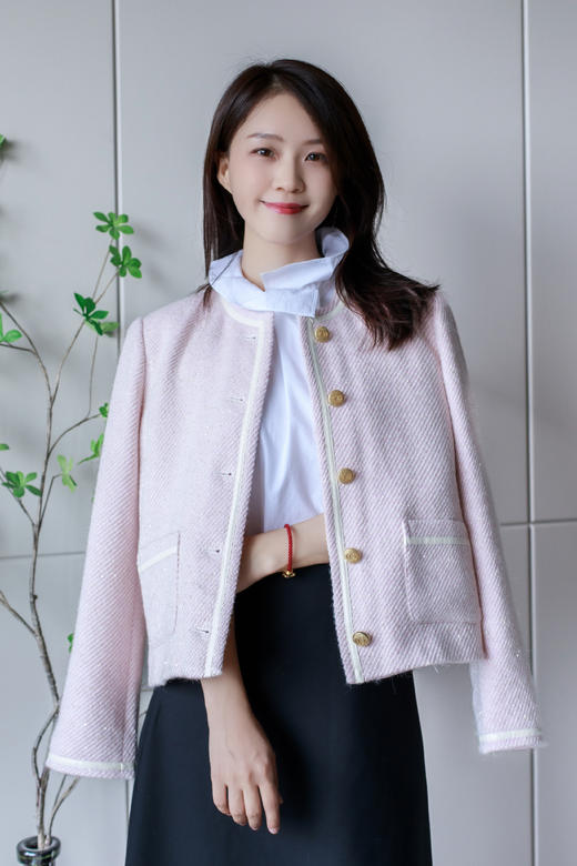 四季可穿褶领圆摆衬衫 商品图7