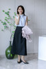 四季可穿褶领圆摆衬衫 商品缩略图8